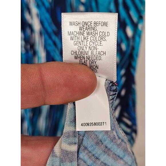 Apt 9 Women Y2K Preppy Babydoll Dress Size L Abstract Artsy Stretch - Picture 4 of 8